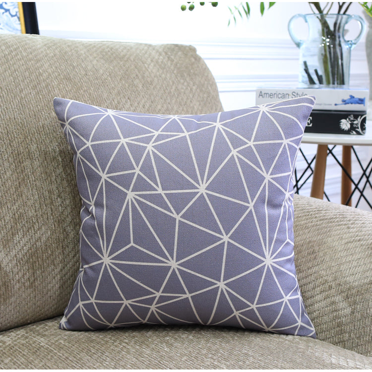 Sofa Pillows - Nordic Color Geometric Pattern