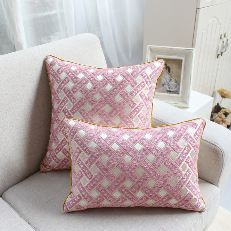 Sofa Pillows - Chenille Jacquard Decorative Cushion