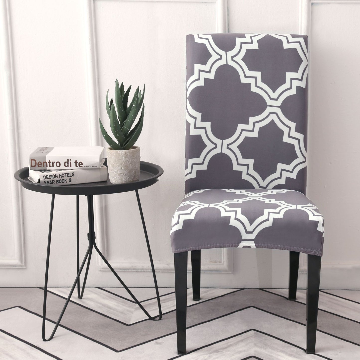 Chair Covers - Flower Elastic Office
