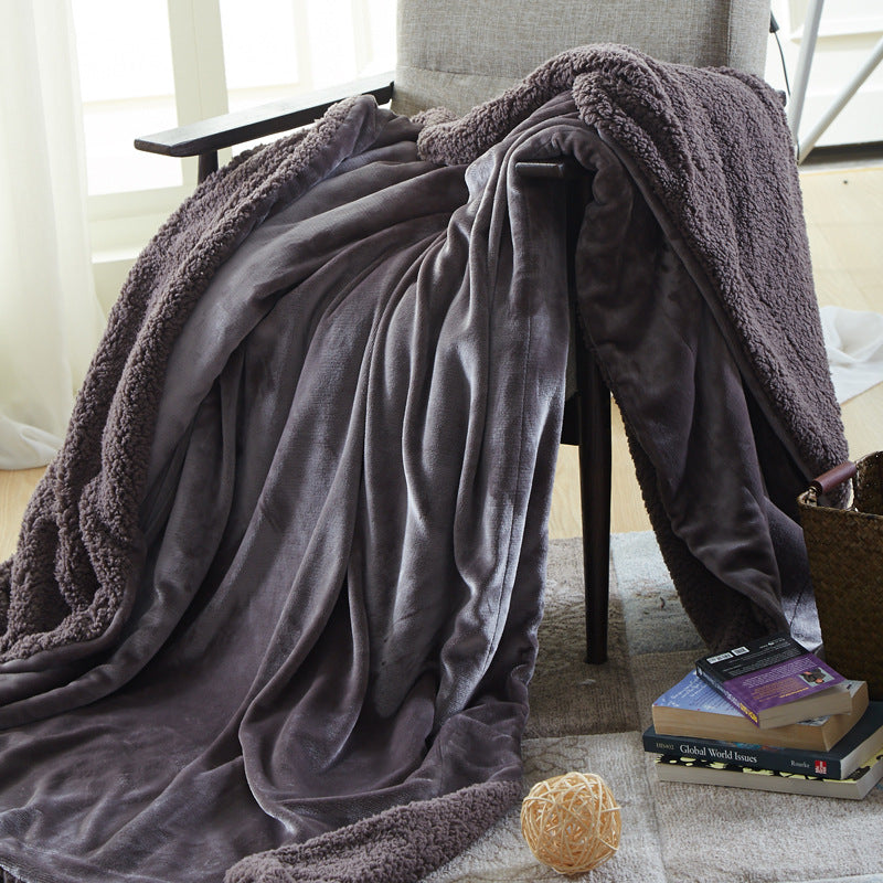Sofa Throw - Lamb Velvet and Cashmere Blanket