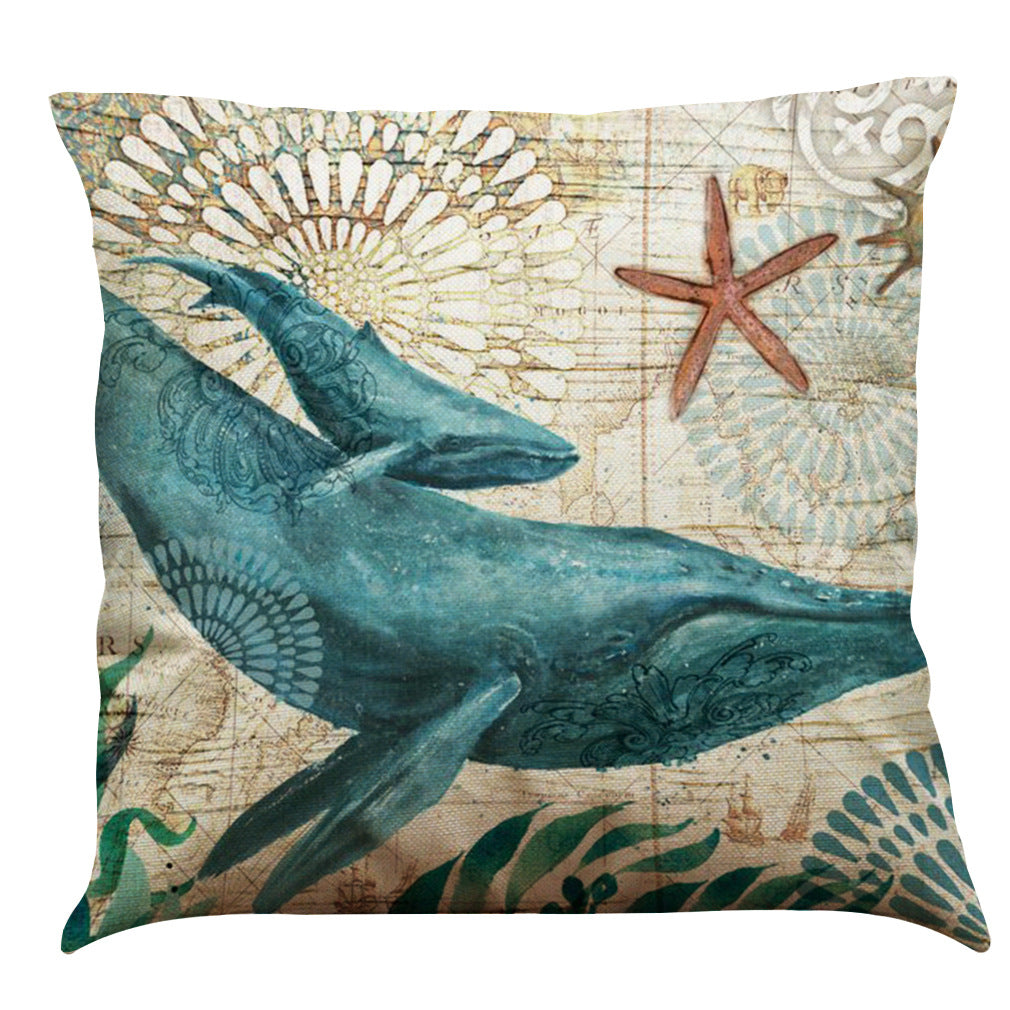 Sofa Pillows - Sea Turtle Print Pillow