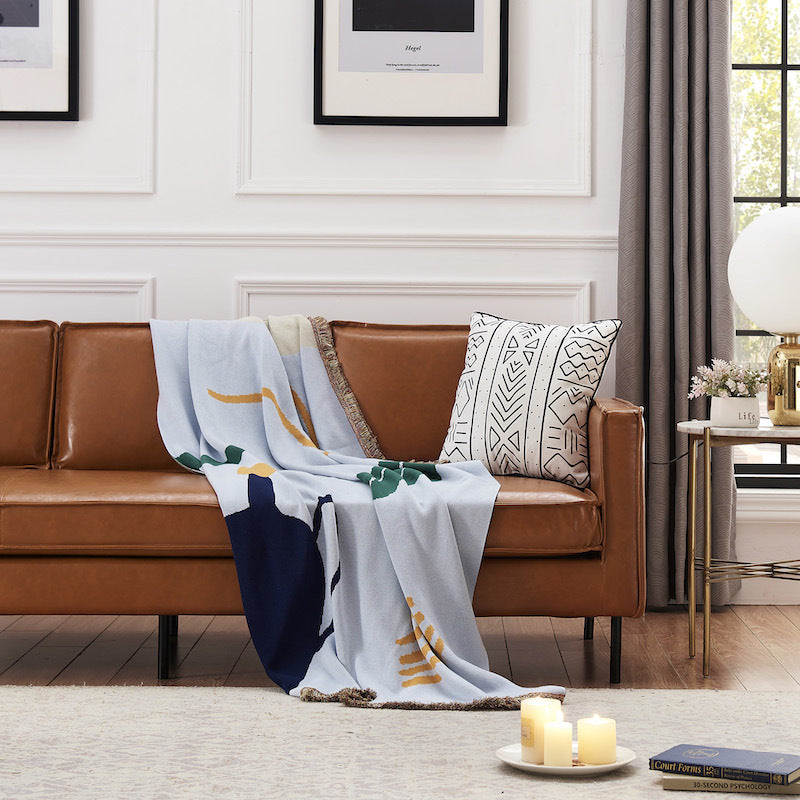 Sofa Throw - Pure Cotton Yarn Blanket Europe