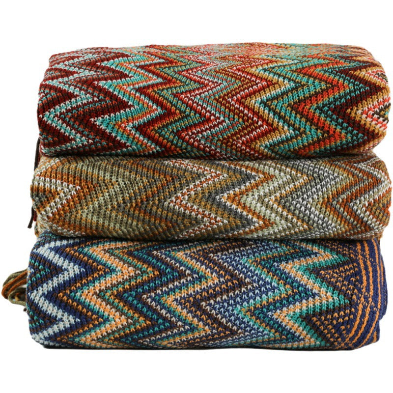 Sofa Throw - Bohemian Cross Border Knitting Blanket