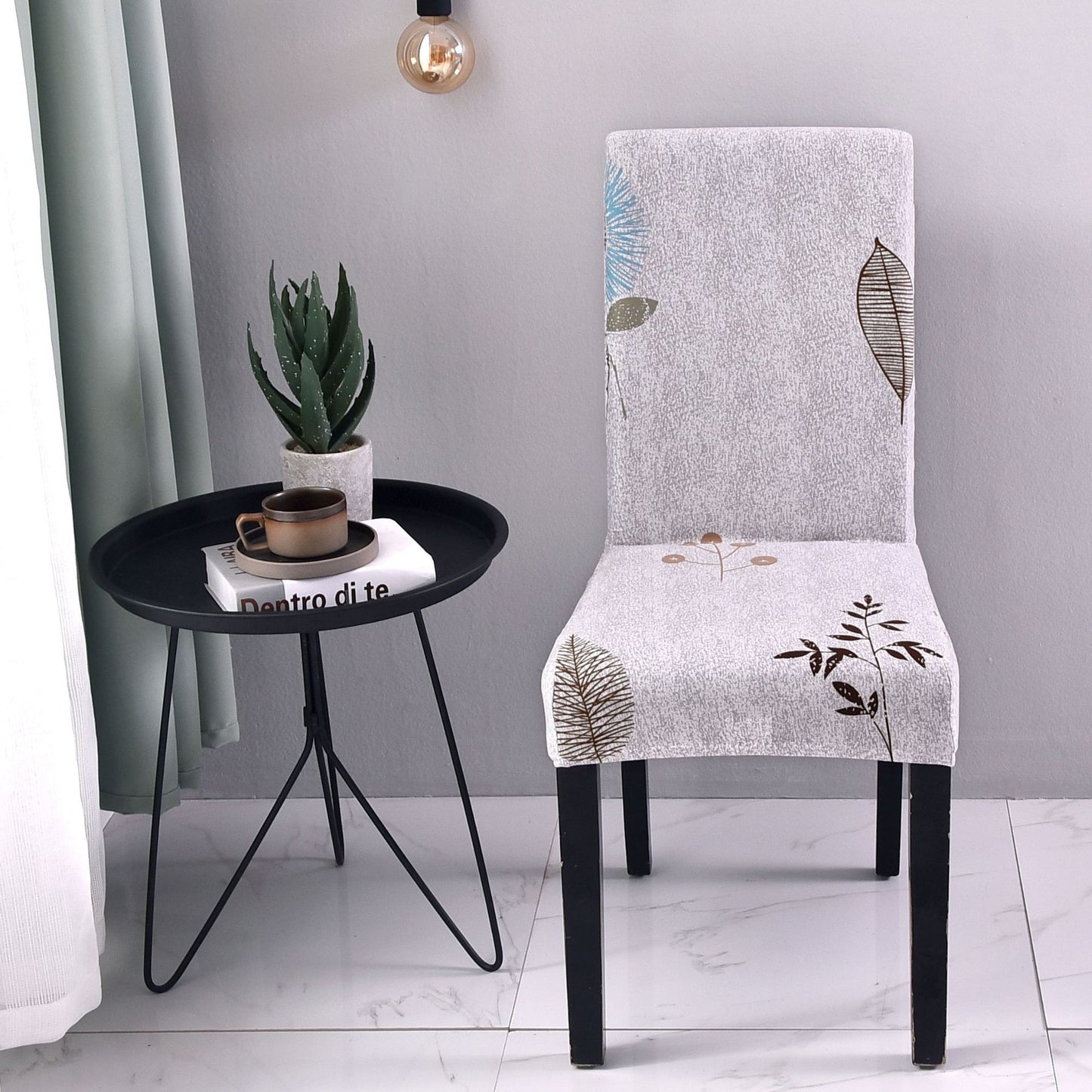 Chair Covers - Flower Elastic Office