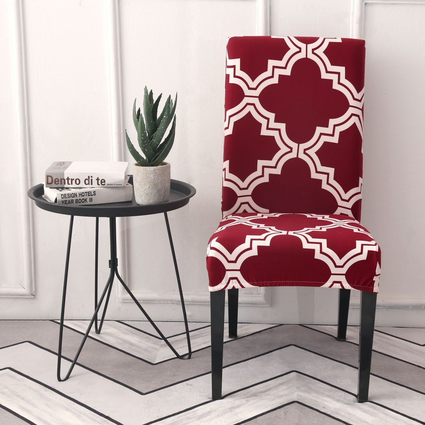 Chair Covers - Flower Elastic Office