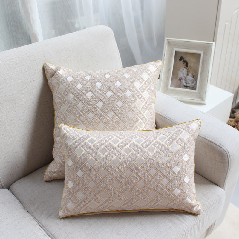 Sofa Pillows - Chenille Jacquard Decorative Cushion