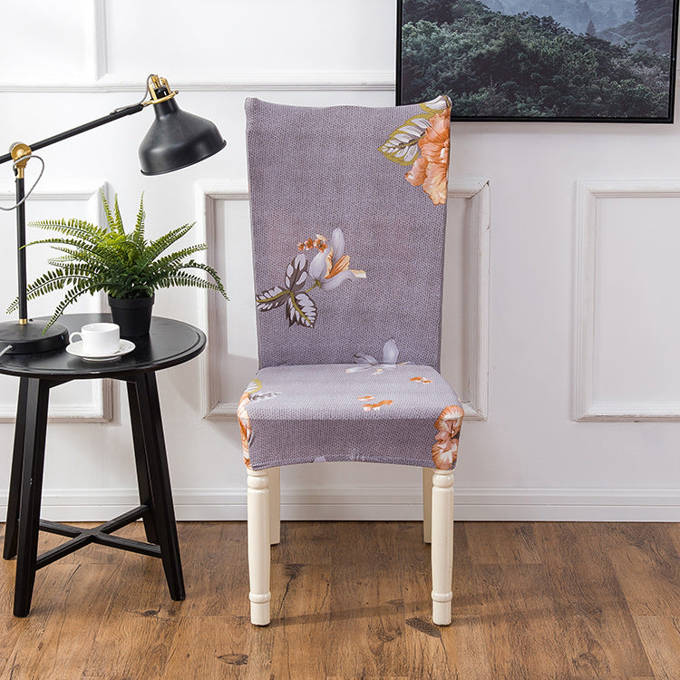 Chair Covers - Flower Elastic Office