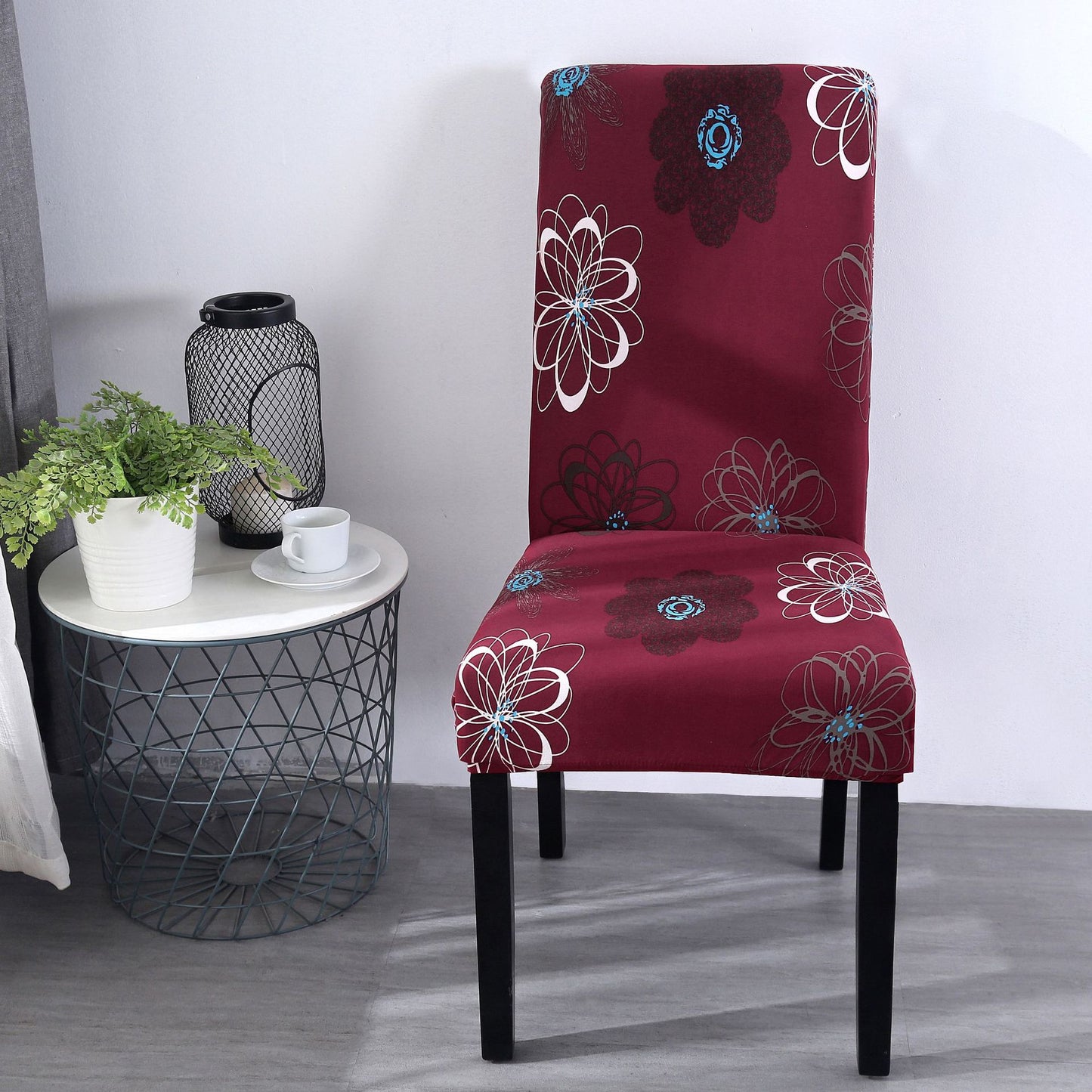 Chair Covers - Flower Elastic Office