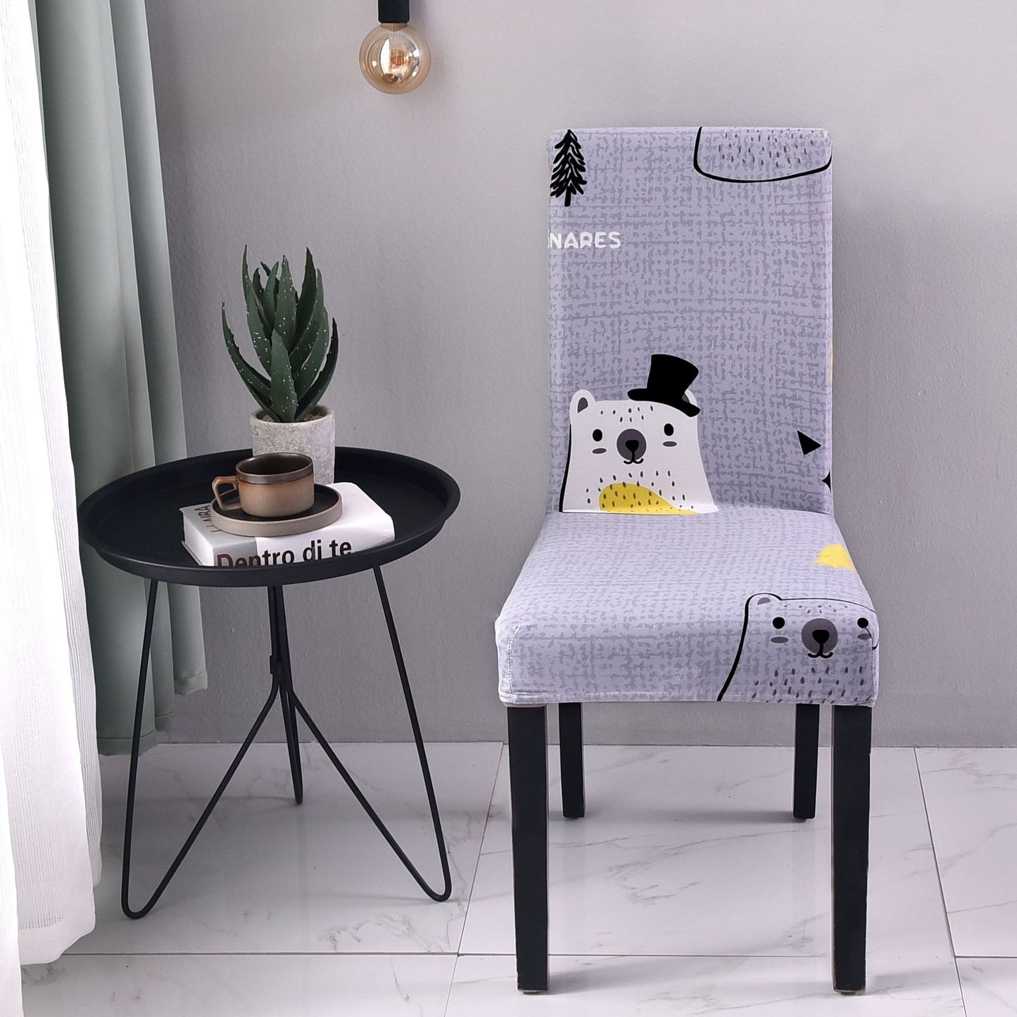 Chair Covers - Flower Elastic Office
