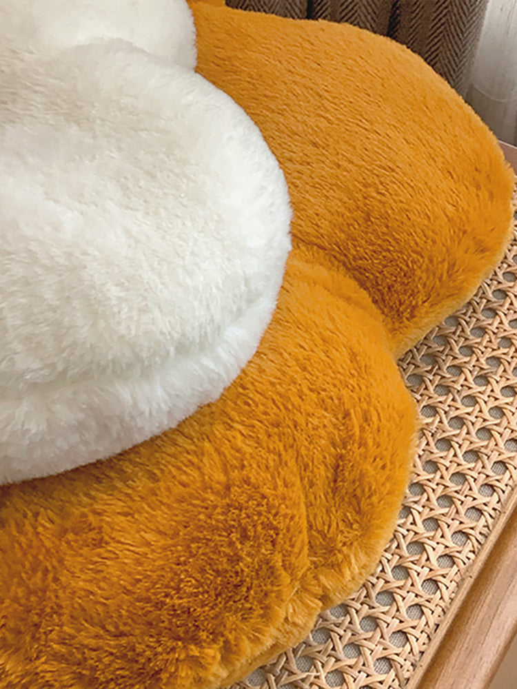 Sofa Pillows - Fluffy Flower Cushion