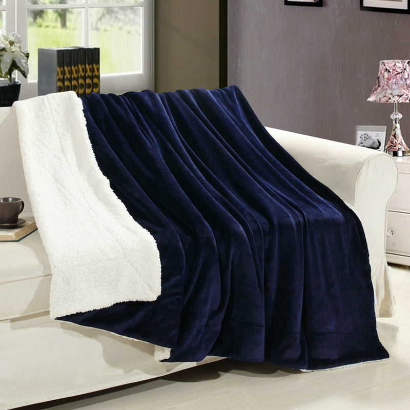 Sofa Throw - Lamb Velvet and Cashmere Blanket