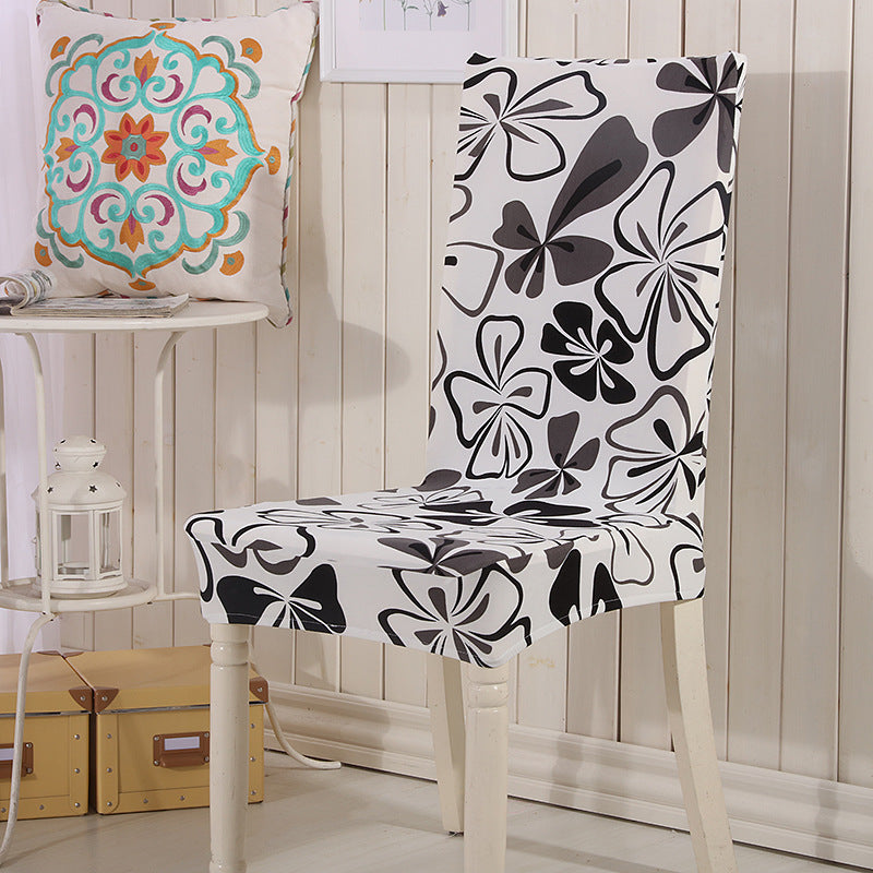 Chair Covers - Flower Elastic Office