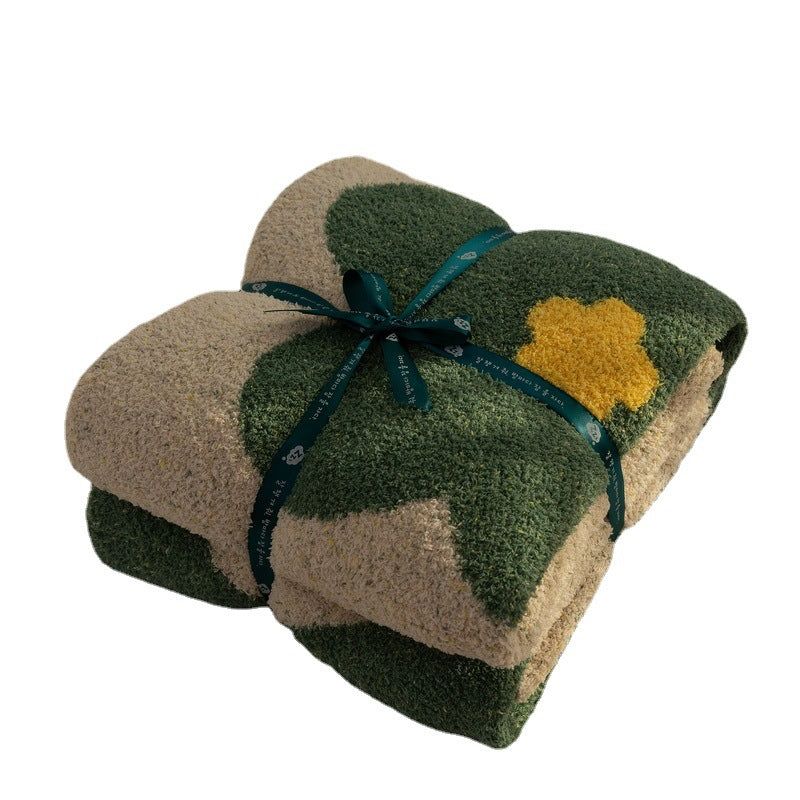 Sofa Throw - Sunflower Knitted Blanket
