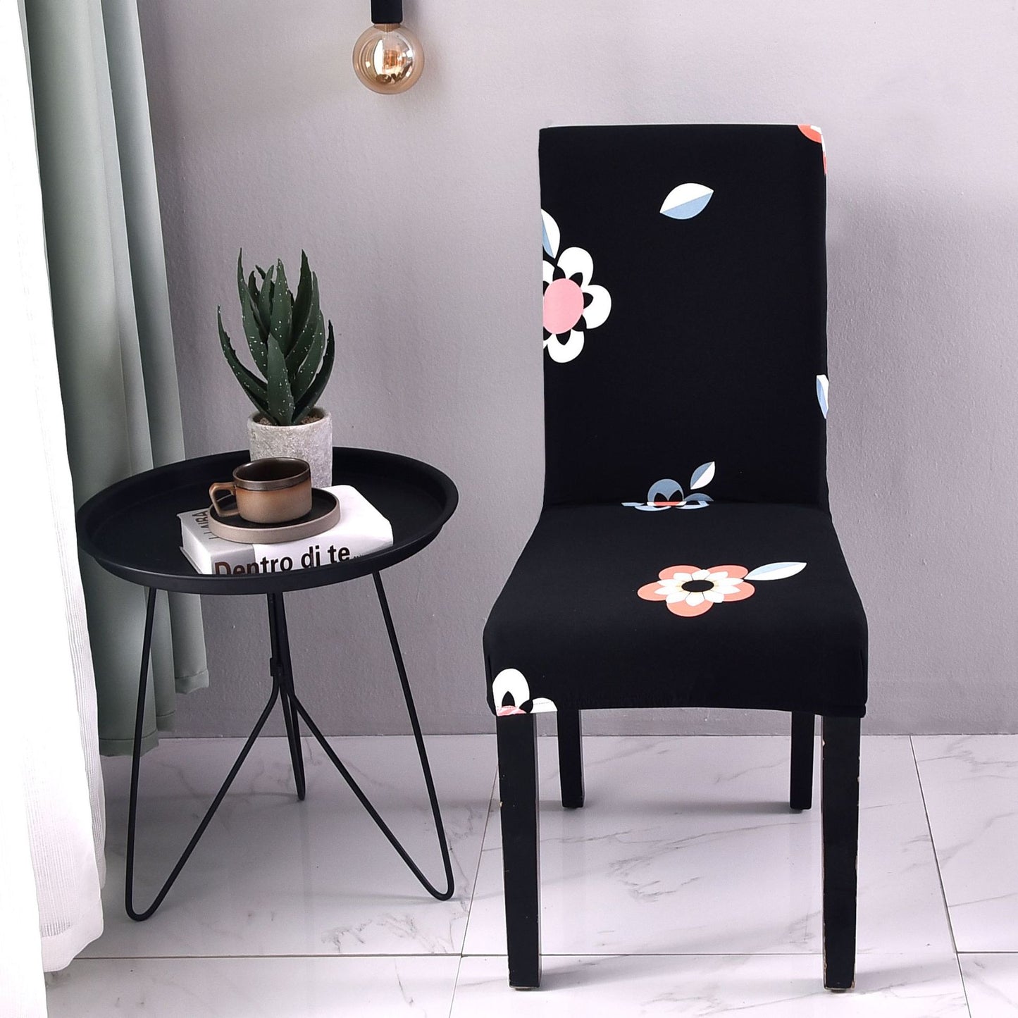 Chair Covers - Flower Elastic Office