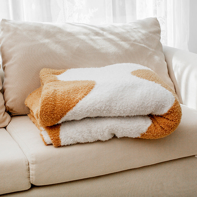Sofa Throw - Nordic Velvet Knitted Blanket