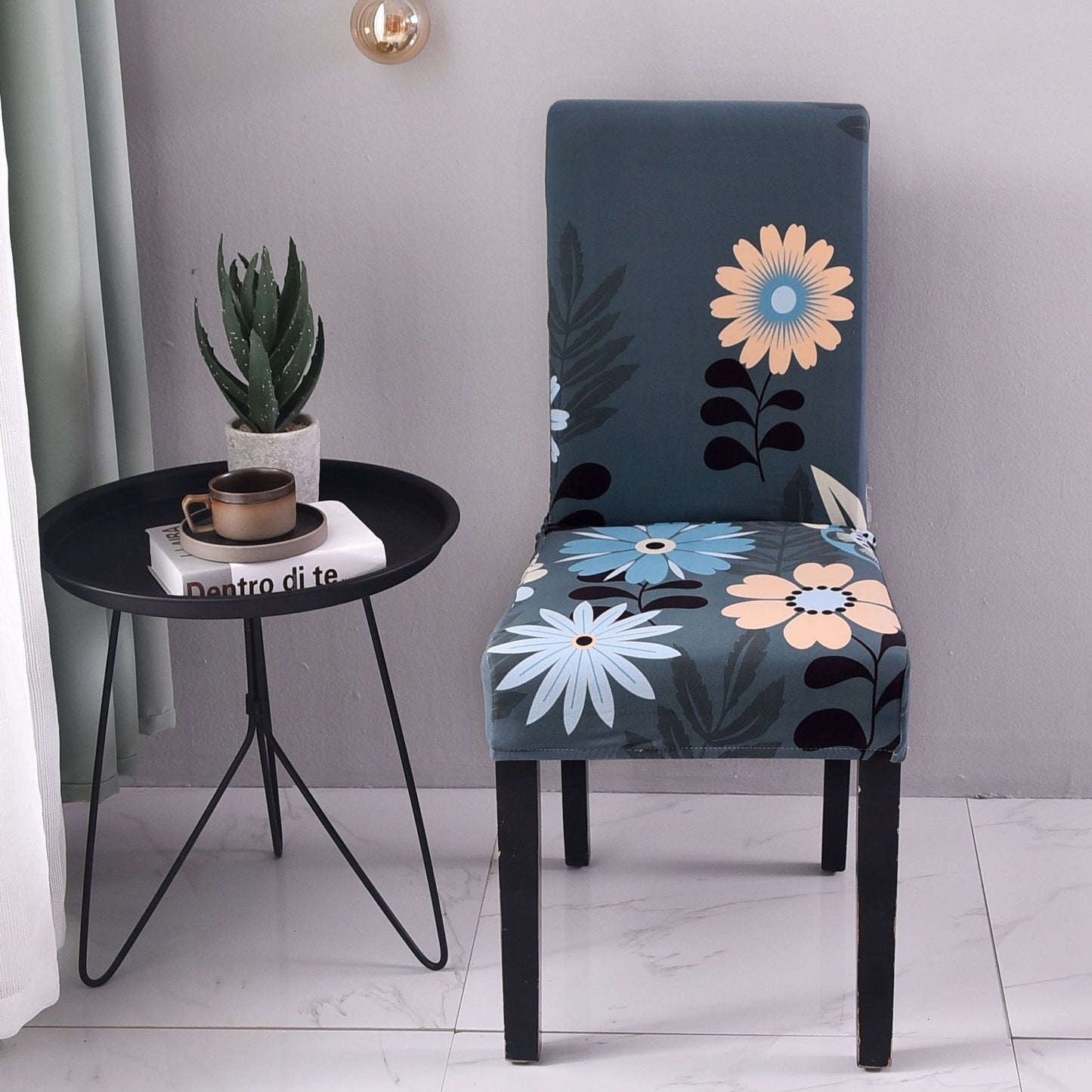 Chair Covers - Flower Elastic Office