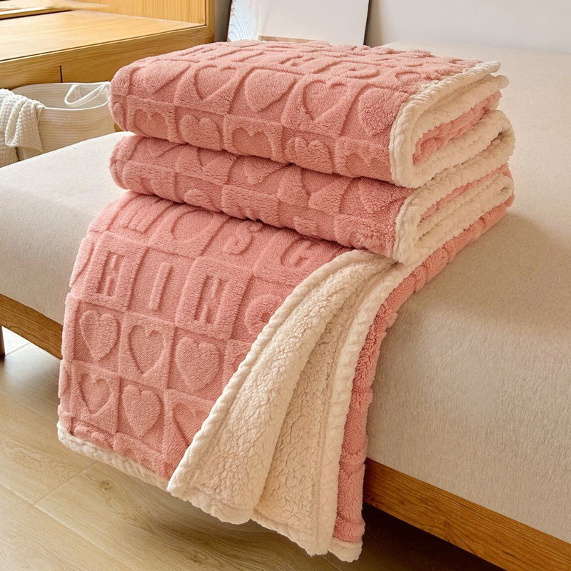 Sofa Throw - Thickened Flannel Blanket