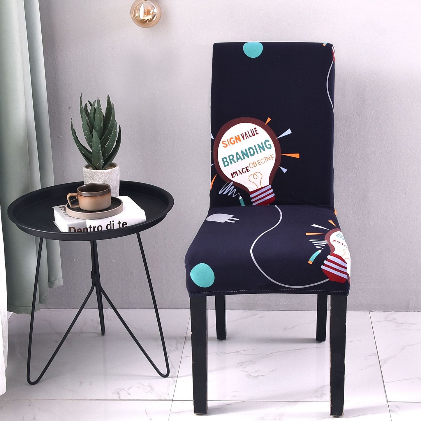 Chair Covers - Flower Elastic Office