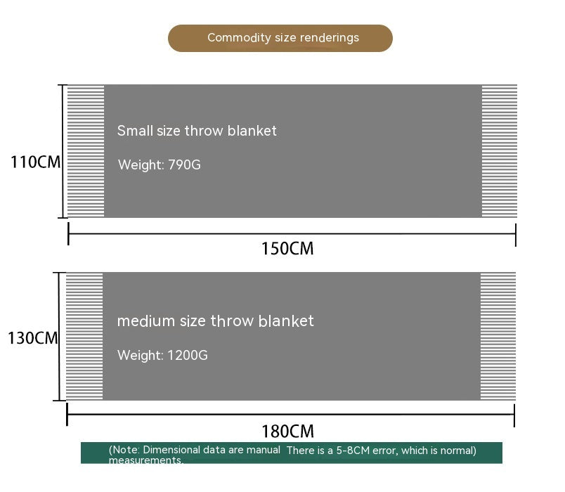 Sofa Throw - Nordic Velvet Knitted Blanket