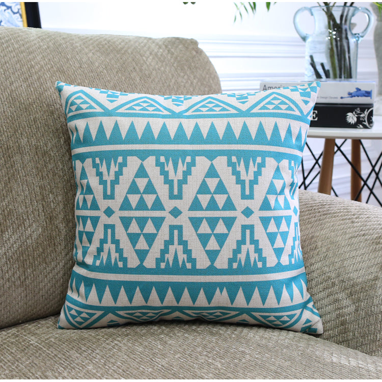 Sofa Pillows - Nordic Color Geometric Pattern