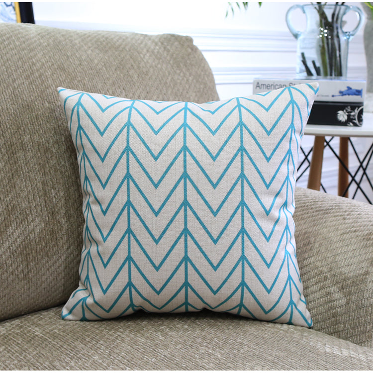 Sofa Pillows - Nordic Color Geometric Pattern