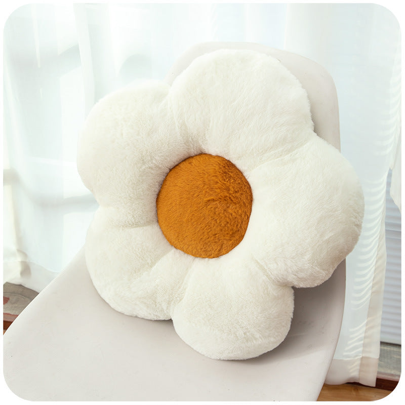 Sofa Pillows - Fluffy Flower Cushion