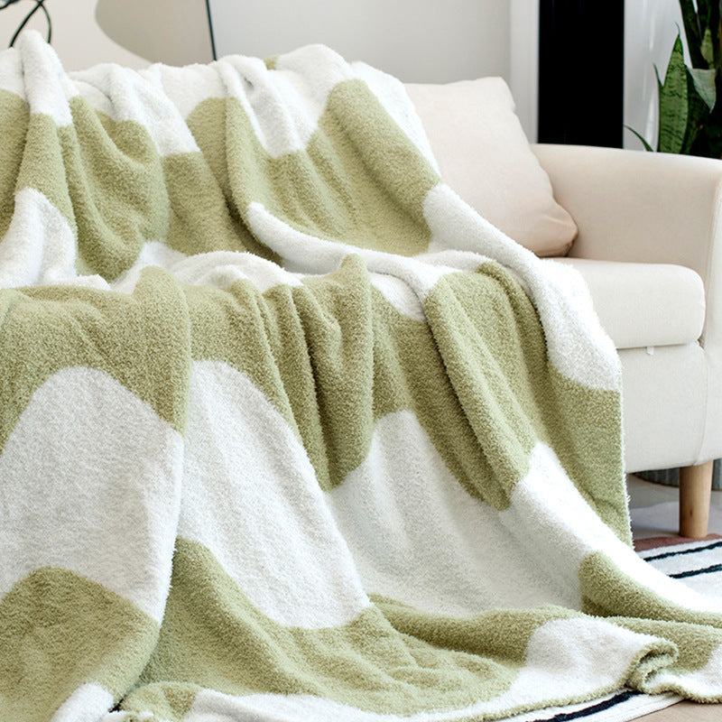 Sofa Throw - Nordic Velvet Knitted Blanket