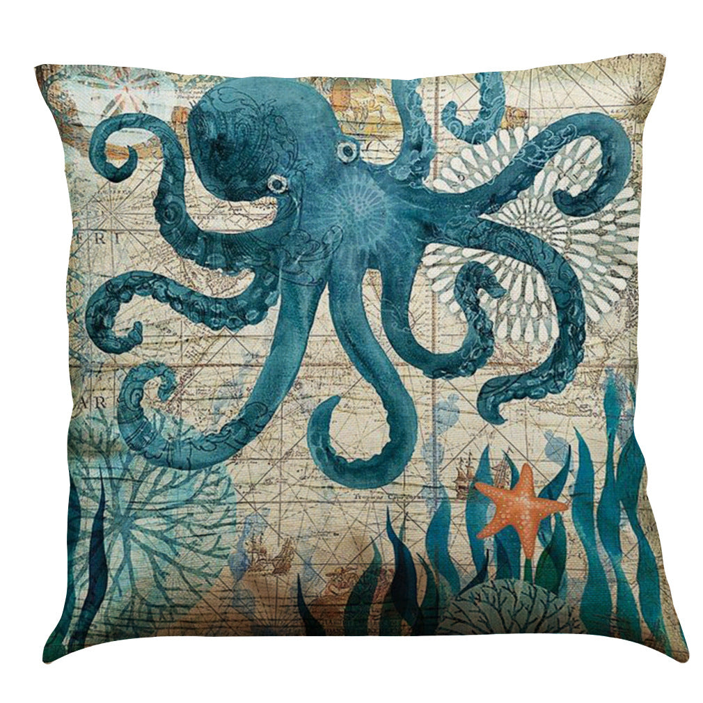 Sofa Pillows - Sea Turtle Print Pillow