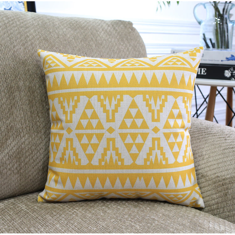 Sofa Pillows - Nordic Color Geometric Pattern