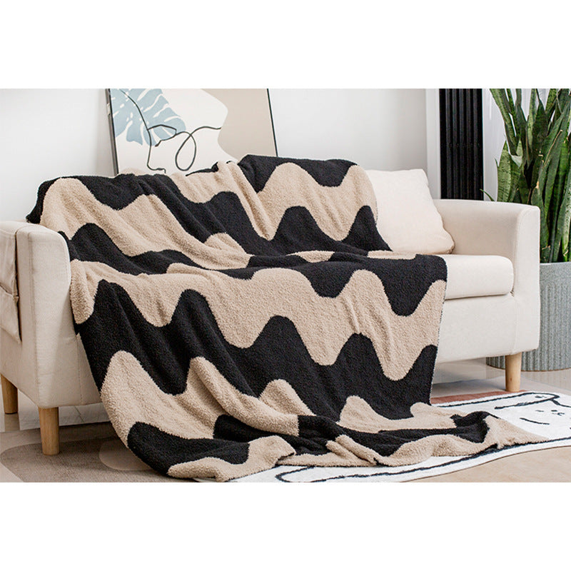 Sofa Throw - Nordic Velvet Knitted Blanket