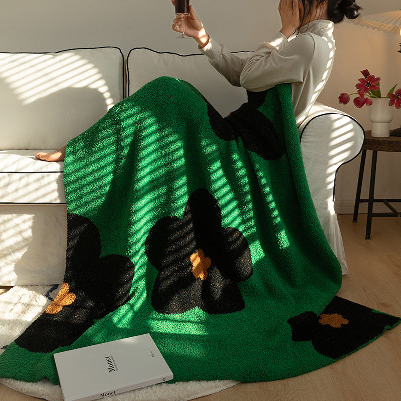 Sofa Throw - Sunflower Knitted Blanket