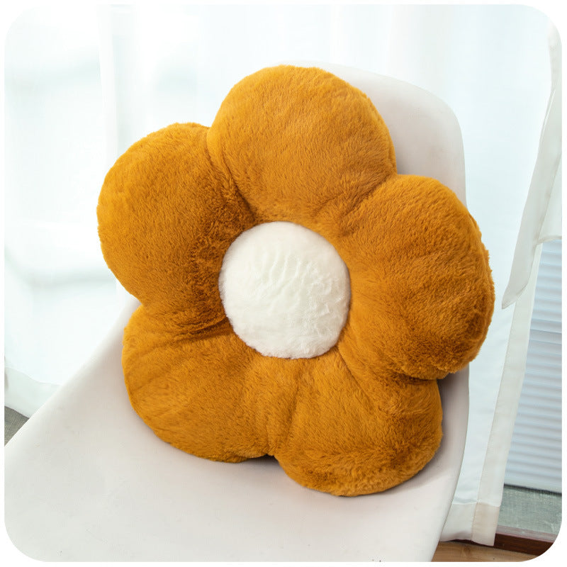 Sofa Pillows - Fluffy Flower Cushion