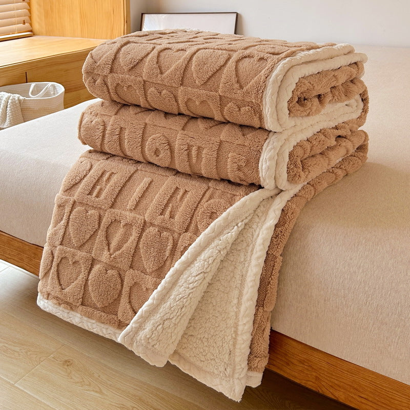 Sofa Throw - Thickened Flannel Blanket