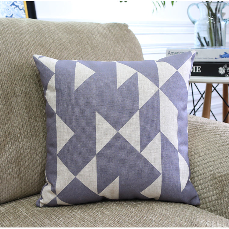 Sofa Pillows - Nordic Color Geometric Pattern