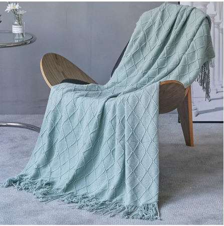 Sofa Throw - Diamond Shaped Fleece Blanket