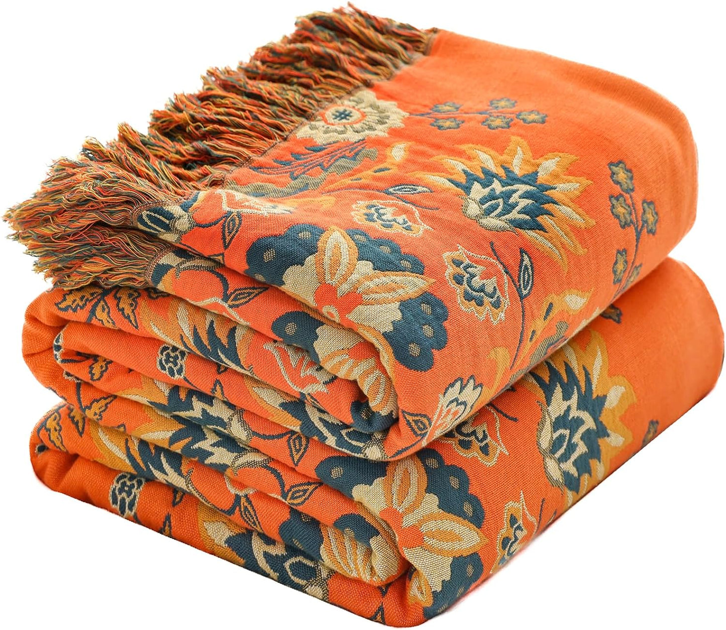 Sofa Throw - Arctic Bloom Floralux in Cotton