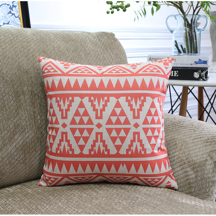 Sofa Pillows - Nordic Color Geometric Pattern