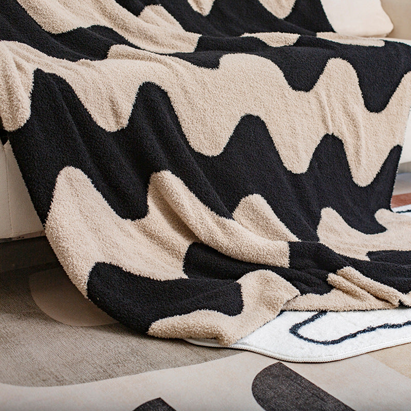 Sofa Throw - Nordic Velvet Knitted Blanket