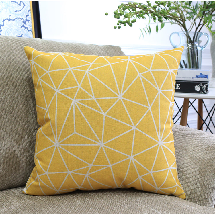 Sofa Pillows - Nordic Color Geometric Pattern