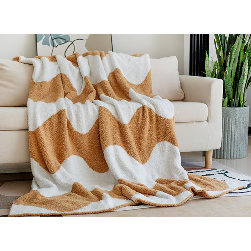 Sofa Throw - Nordic Velvet Knitted Blanket