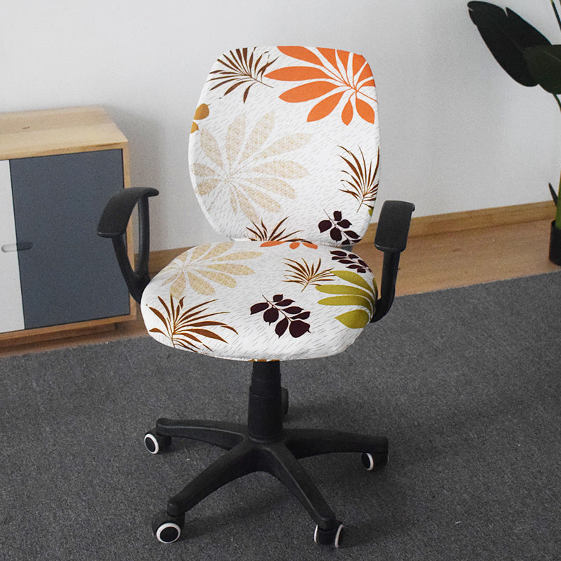 Housses De Chaise - Chaise pivotante de bureau motifs simples et tendances