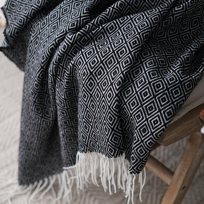 Chair Throw - Nordic Style Woven Blanket