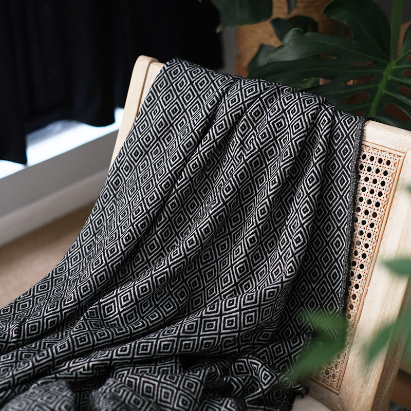 Chair Throw - Nordic Style Woven Blanket