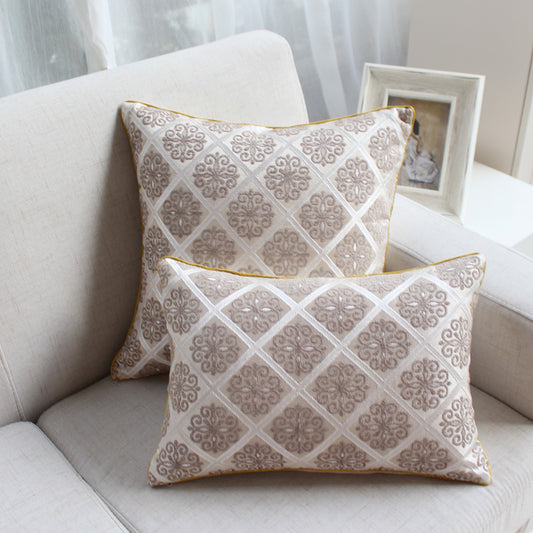 Sofa Pillows - Chenille Jacquard Decorative Cushion