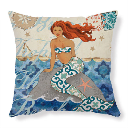 Sofa Pillows - Sea Turtle Print Throw