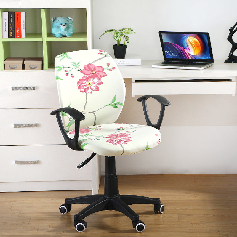 Housses De Chaise - Chaise pivotante de bureau motifs simples et tendances