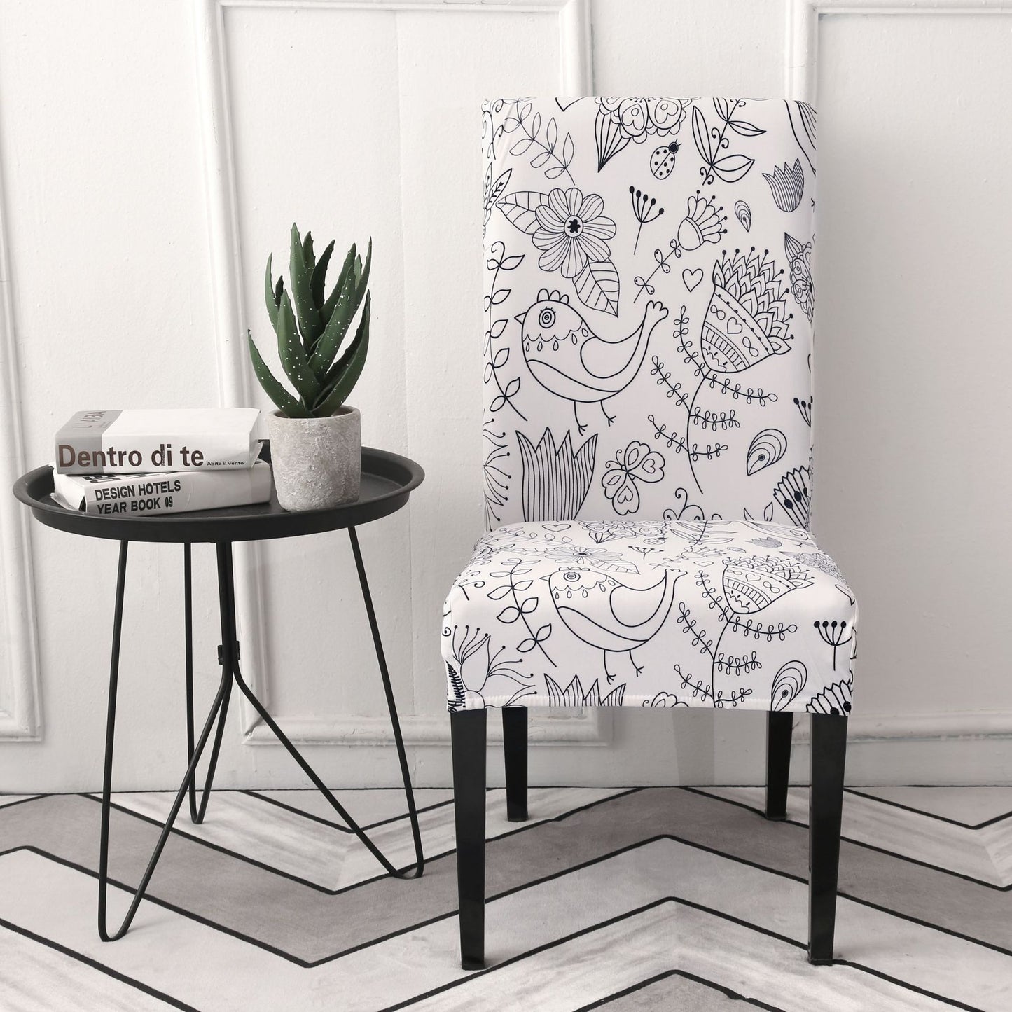 Housses De Chaise - Bureau Elastique fleur