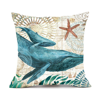 Sofa Pillows - Sea Turtle Print Throw