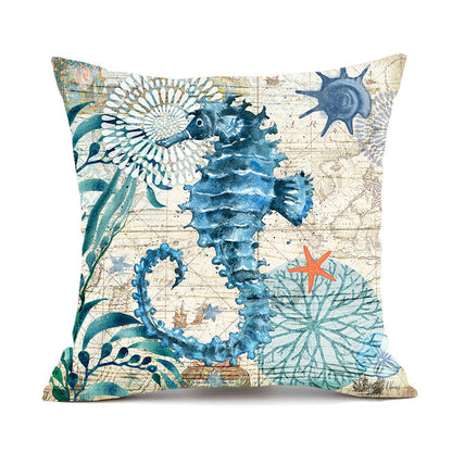 Sofa Pillows - Sea Turtle Print Throw