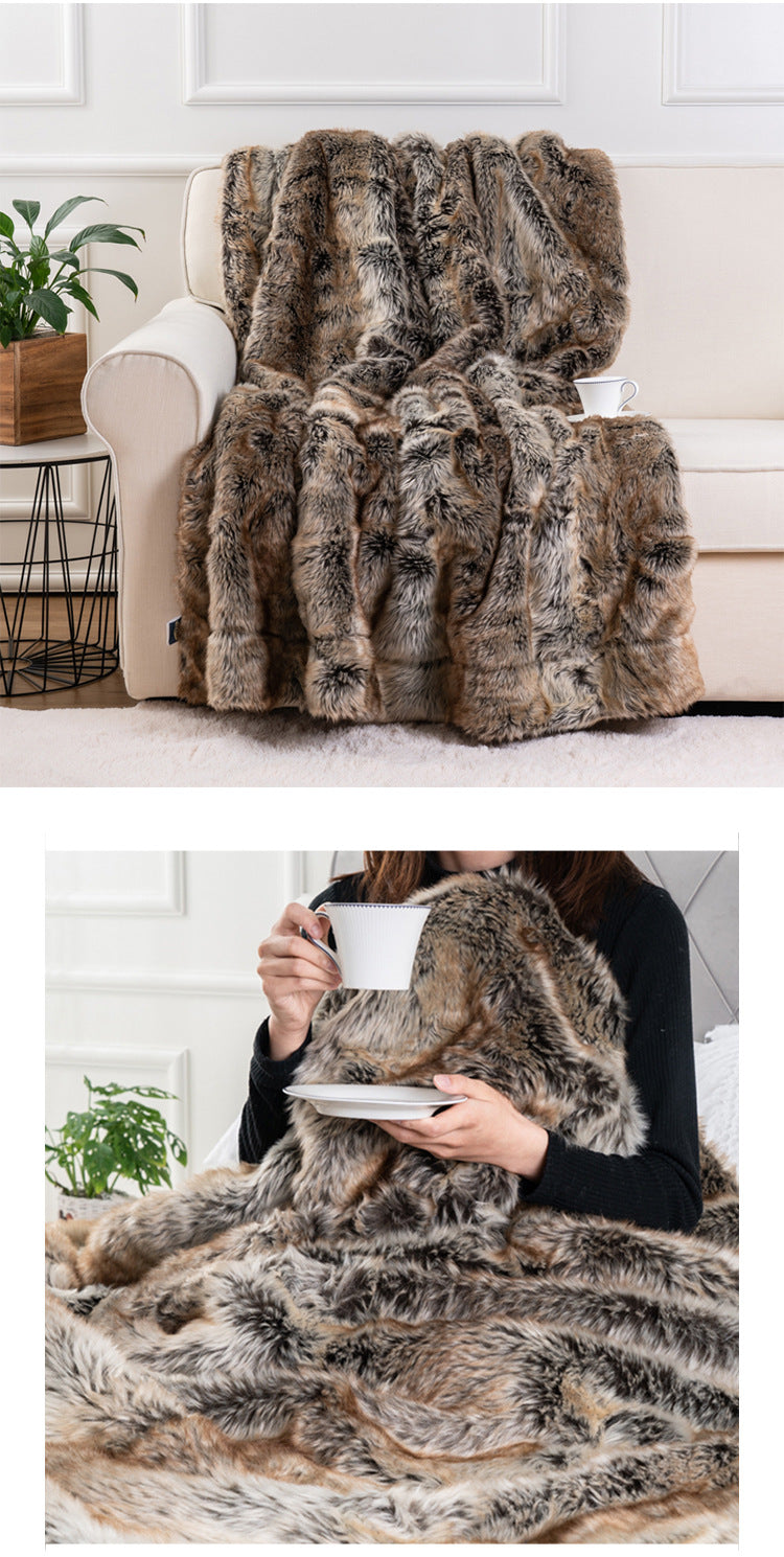 Chair Throw - Luxury Faux Fur Blanket